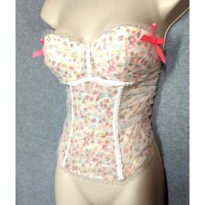 Victoria's Secret Garden Fairy Tulle Bustier 34B Fairy Inspired Sexy Playful
